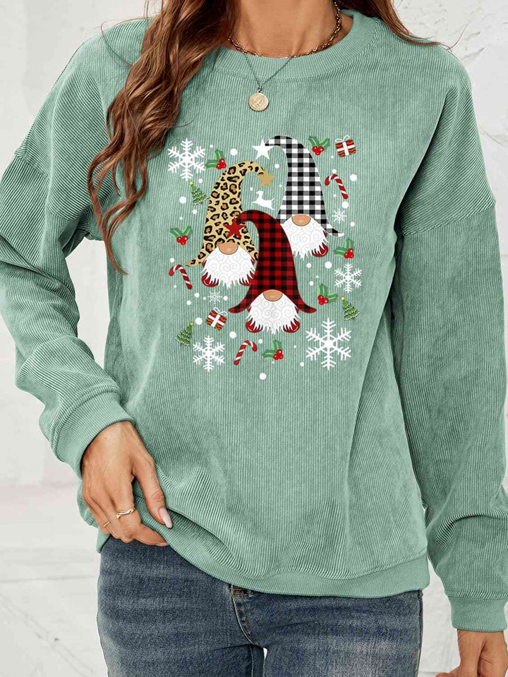 Stilla | Gnome Graphic Drop Shoulder Sweatshirt