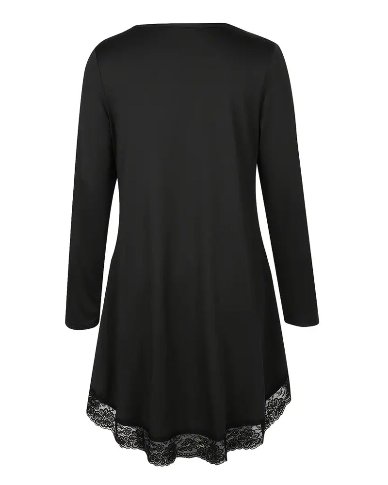 Stilla | Langeærmet top med mesh patchwork