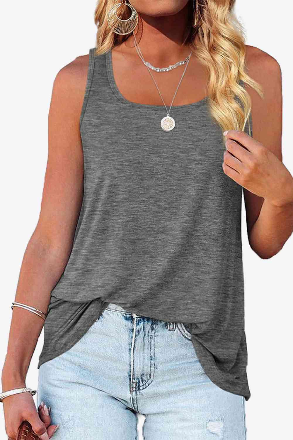 Stilla | Hem Square Neck Tank