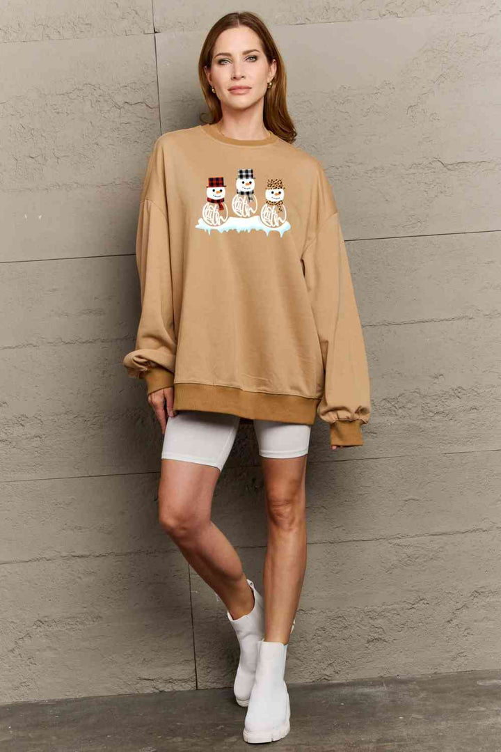 Stilla | Love Full Size Snemand Grafik Sweatshirt