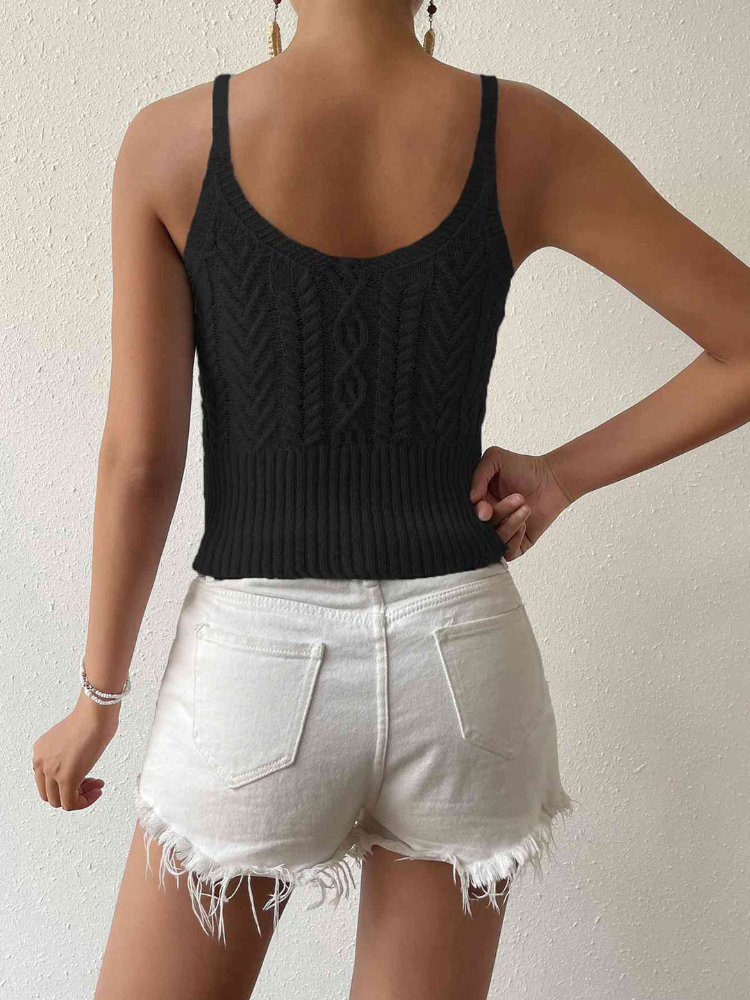 Stilla | Neck Mixed Knit Cami