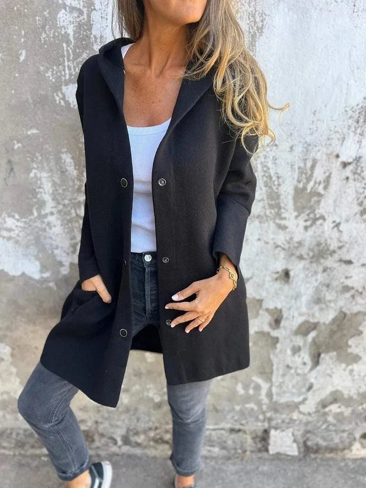 Skovae | Casual Enkeltstående Cardigan med Hætte