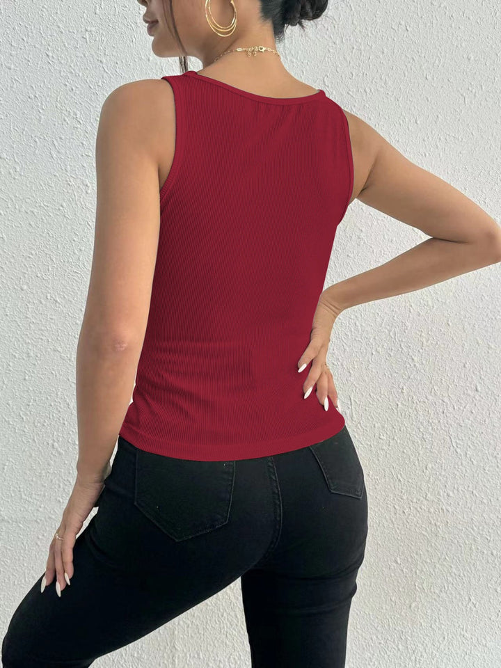 Stilla | Detalje Firkanthals Bred Strop Tank