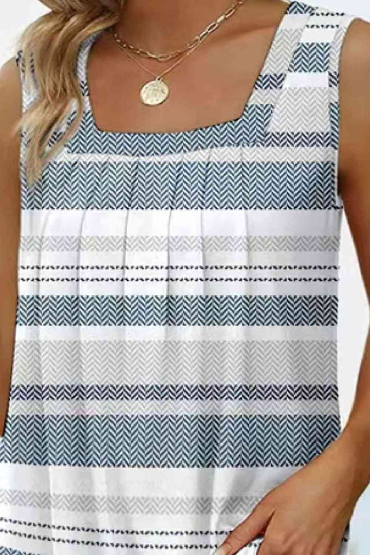Stilla | Square Hals Buet Kant Tank