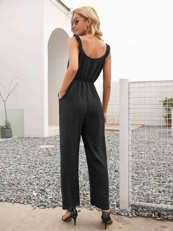 Stilla | Neck Ærmeløs Jumpsuit Med Lommer