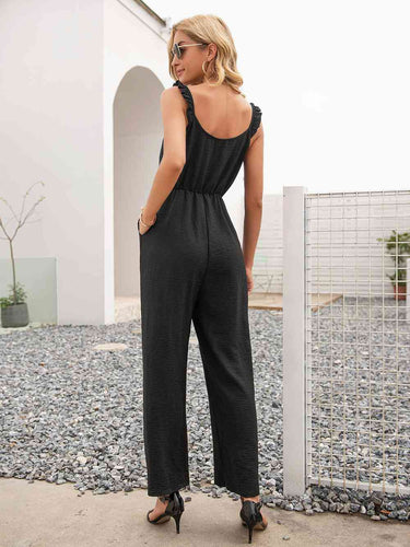 Stilla | Neck Ærmeløs Jumpsuit Med Lommer