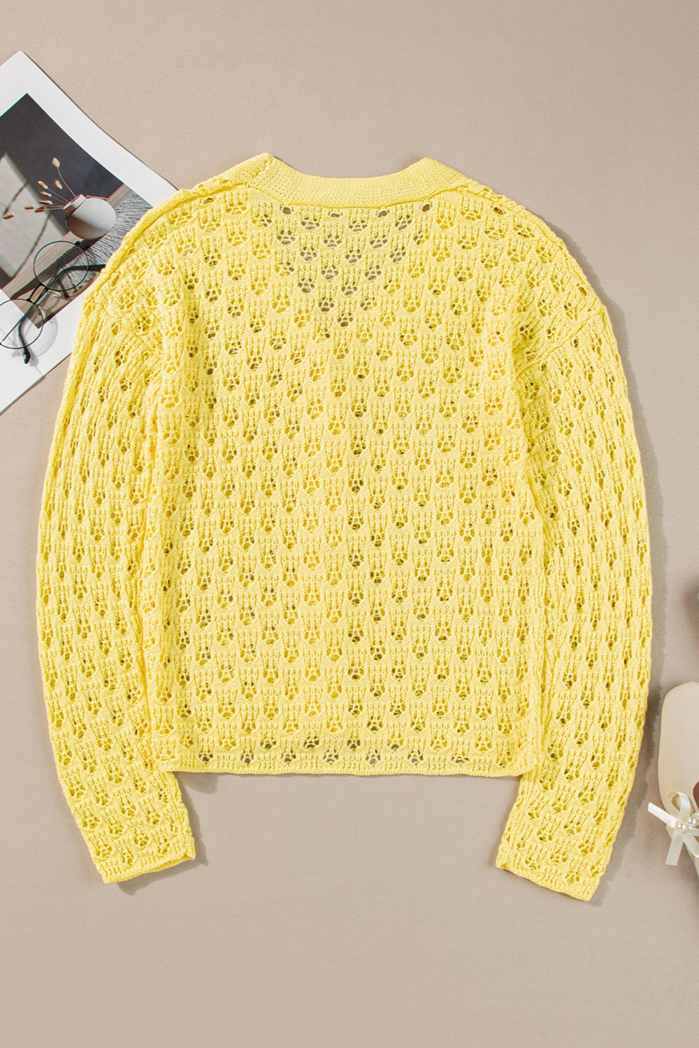 Stilla | V-hals langærmet cardigan