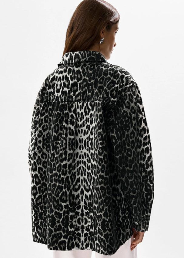 Stilla | Print Bomulds Oversized Jakke