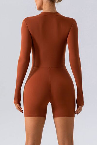 Stilla | Zip Langærmet Aktiv Romper