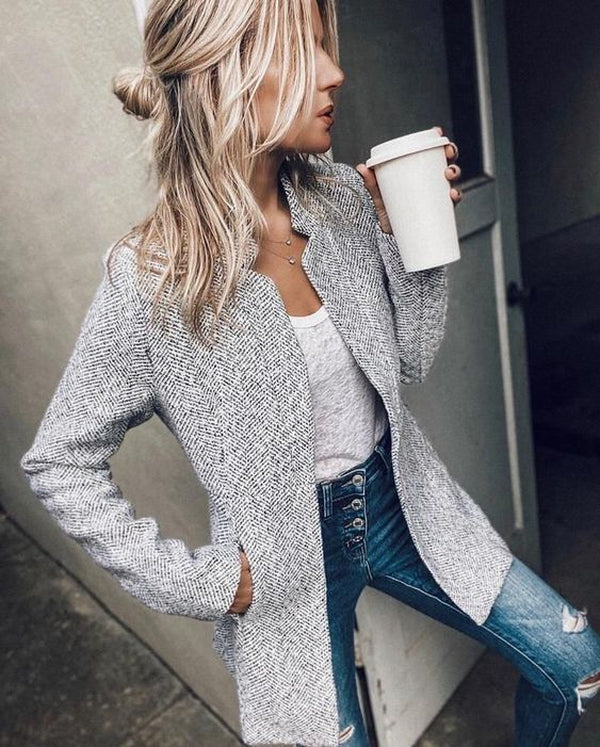 Stilla | Clara  I Casual Langærmet Blazer