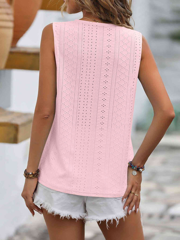 Stilla | Spliced Lace V-hals Udenærmelig Top
