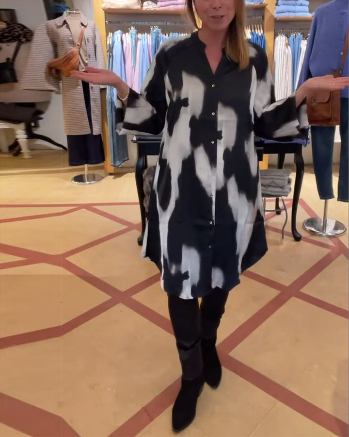 Stilla | Revers Shibori Skjorte