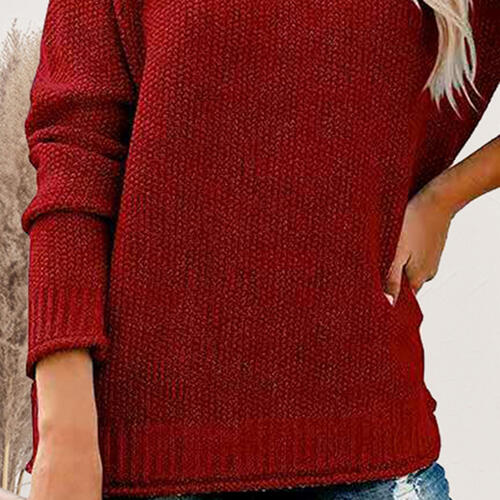 Stilla | Nakke Droppet Skulder Langærmet Sweater