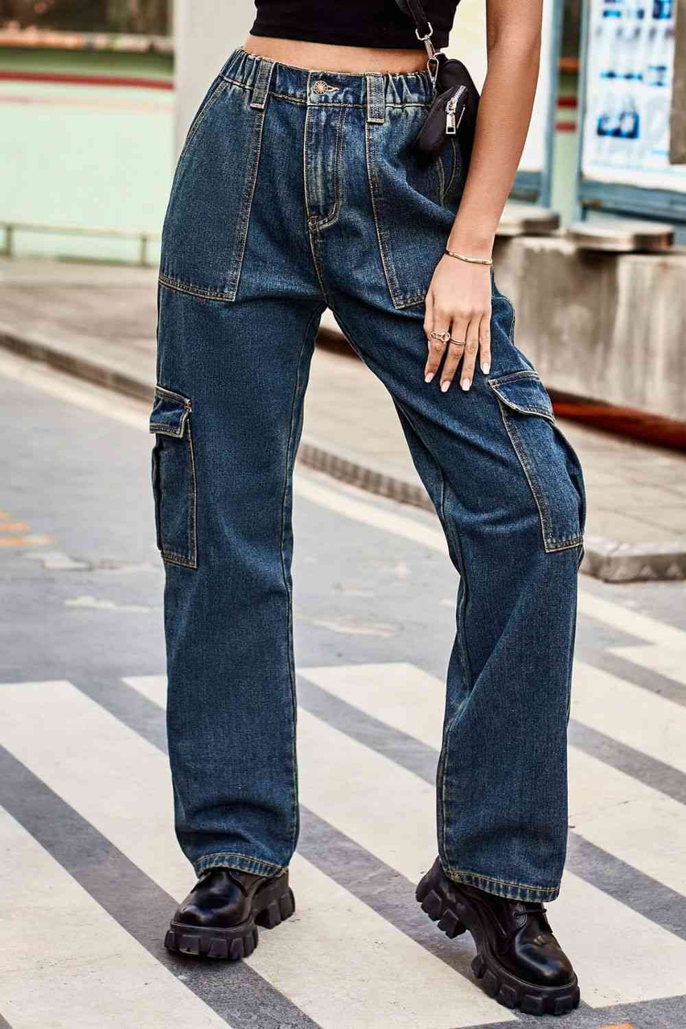 Stilla | Lange Strakke Ben-jeans Med Lommer