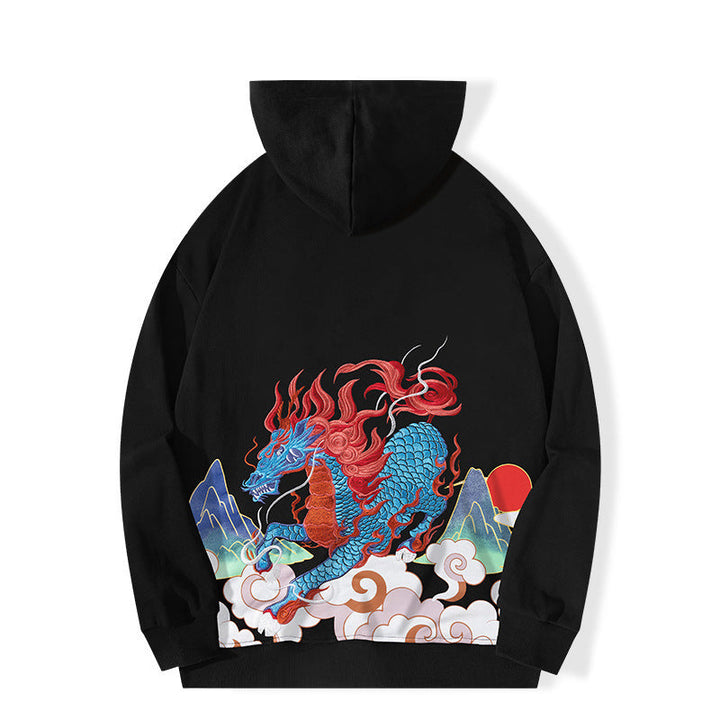 Stilla | Hoodie med Drageprint