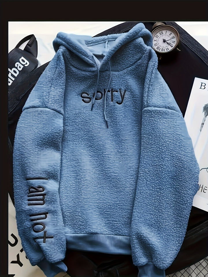 Stilla | Fleece-hoodie til kvinder med print på bagsiden, perfekt til afslappede dage
