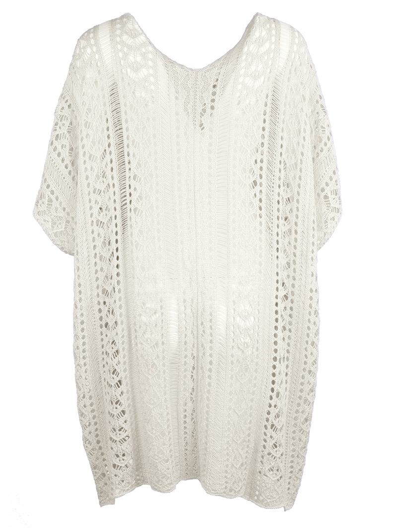 Stilla | V-hals Cover-up Med Frynse
