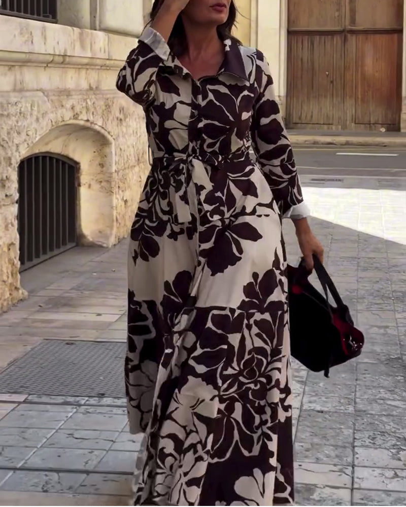 Stilla | Revers bladtryk maxi