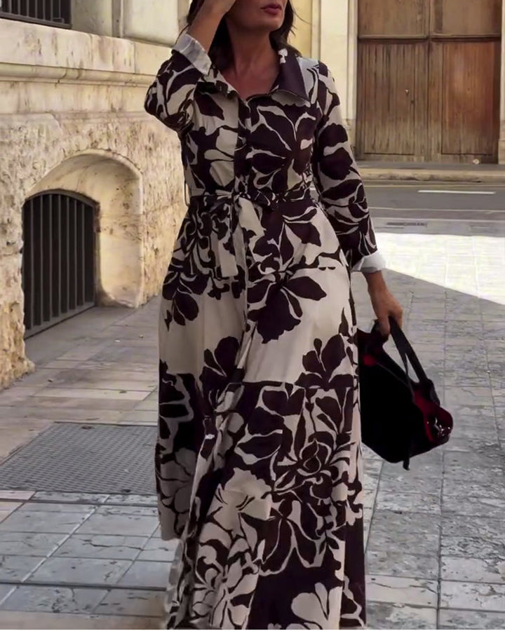 Stilla | Revers bladtryk maxi