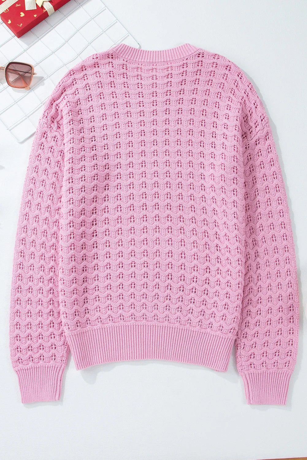 Stilla | Langærmet Sweatshirt Med Rund Halsudskæring og Skuldrene Faldende Ærm sleeves