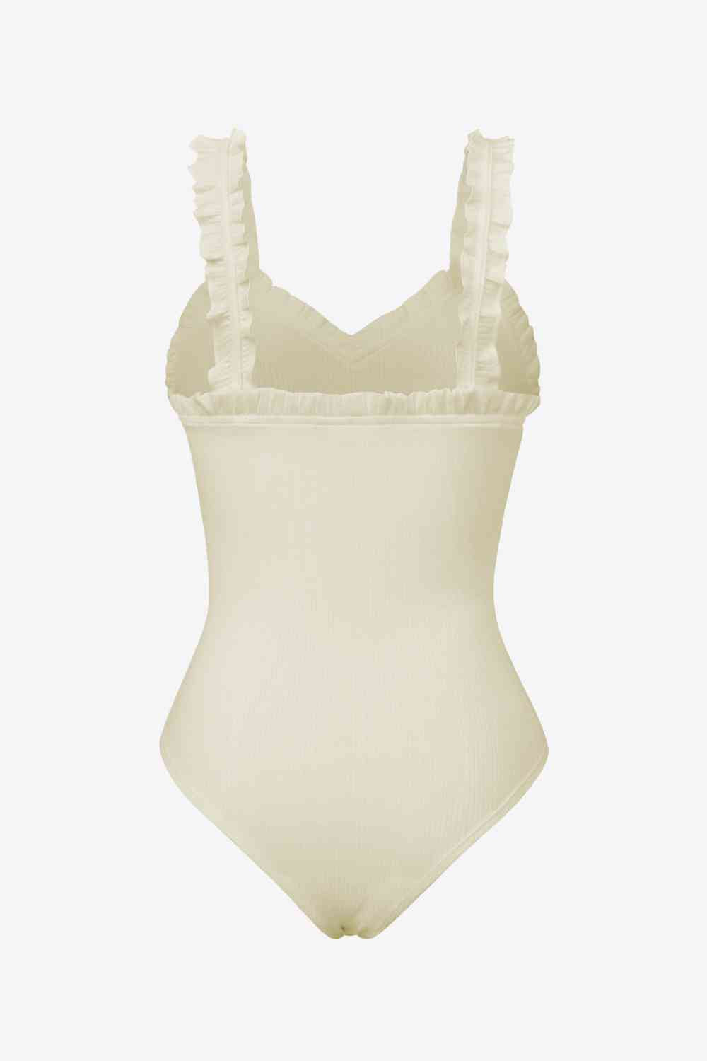 Stilla | Ruffle Trim Ærmeløs Bodysuit
