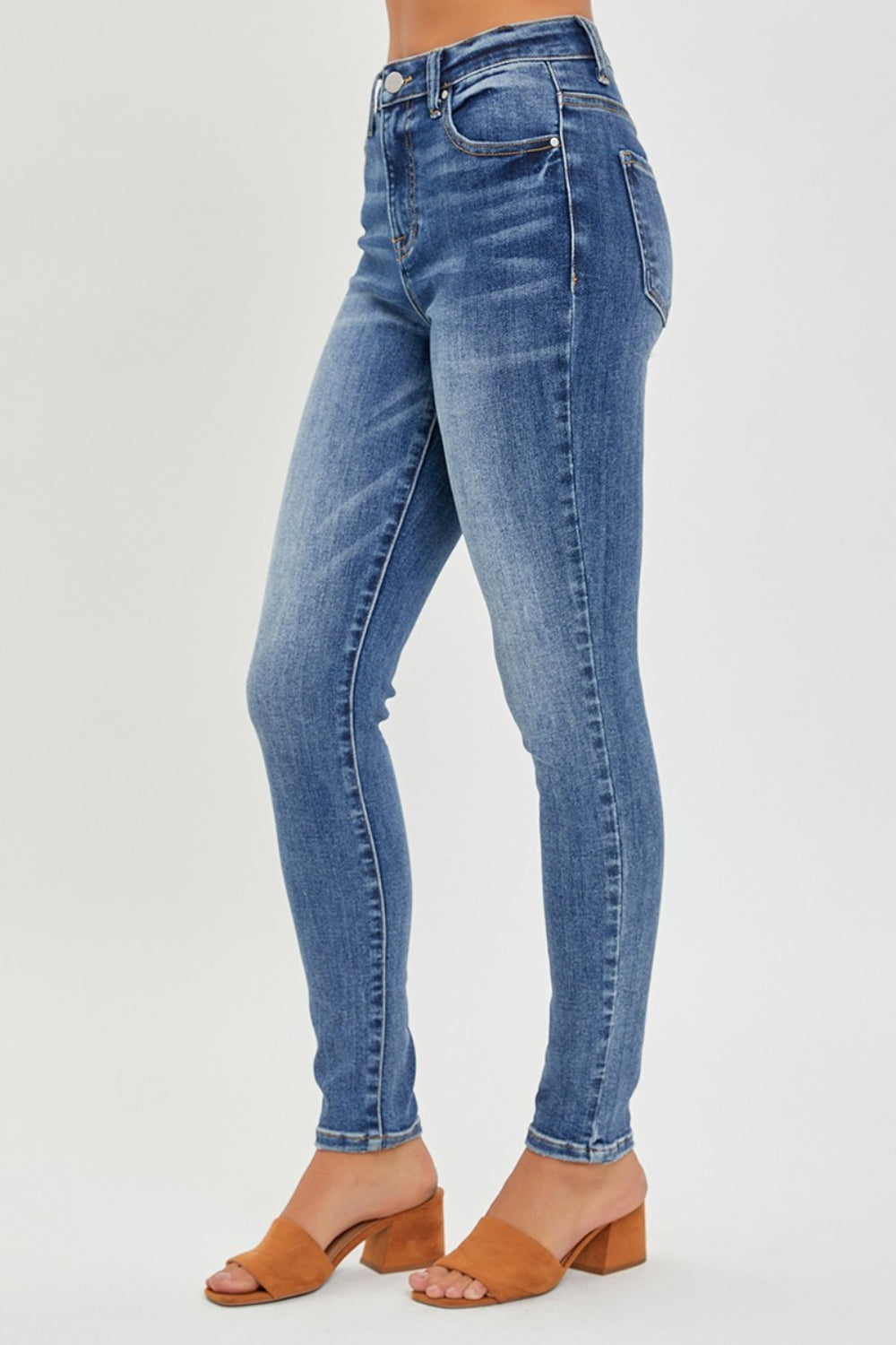Stilla | Full Size Mid Rise Ankle Skinny Jeans