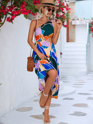 Stilla | Cutout One-Shoulder Without Sleeves Dress
