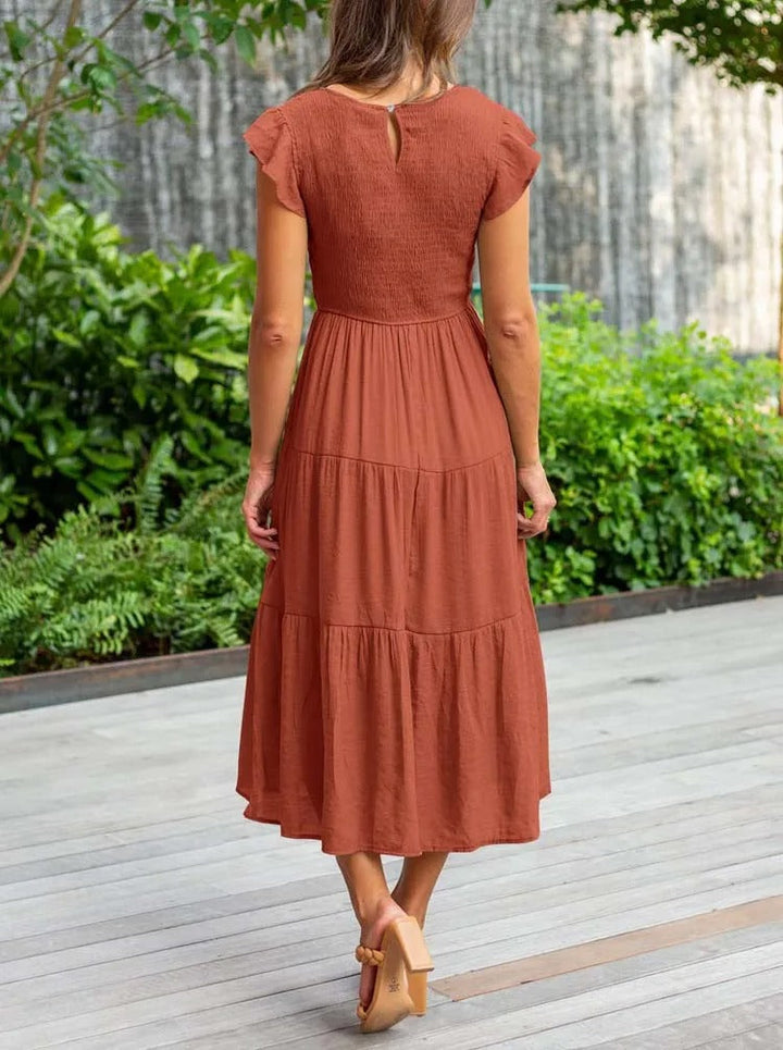 Stilla | Elegante Kjole Med Mave Dækning
