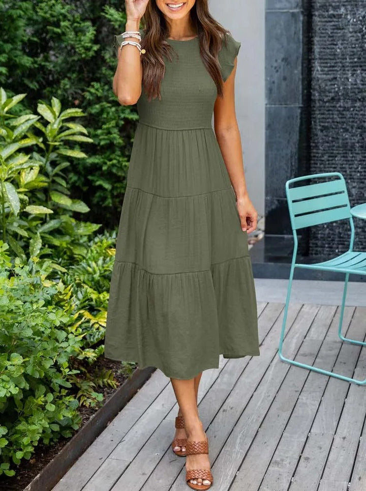 Stilla | Elegante Kjole Med Mave Dækning