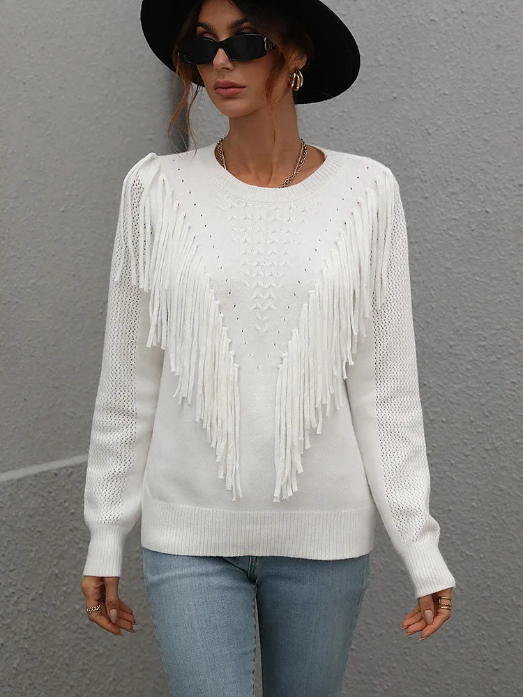 Stilla | Elegant frynse sweater