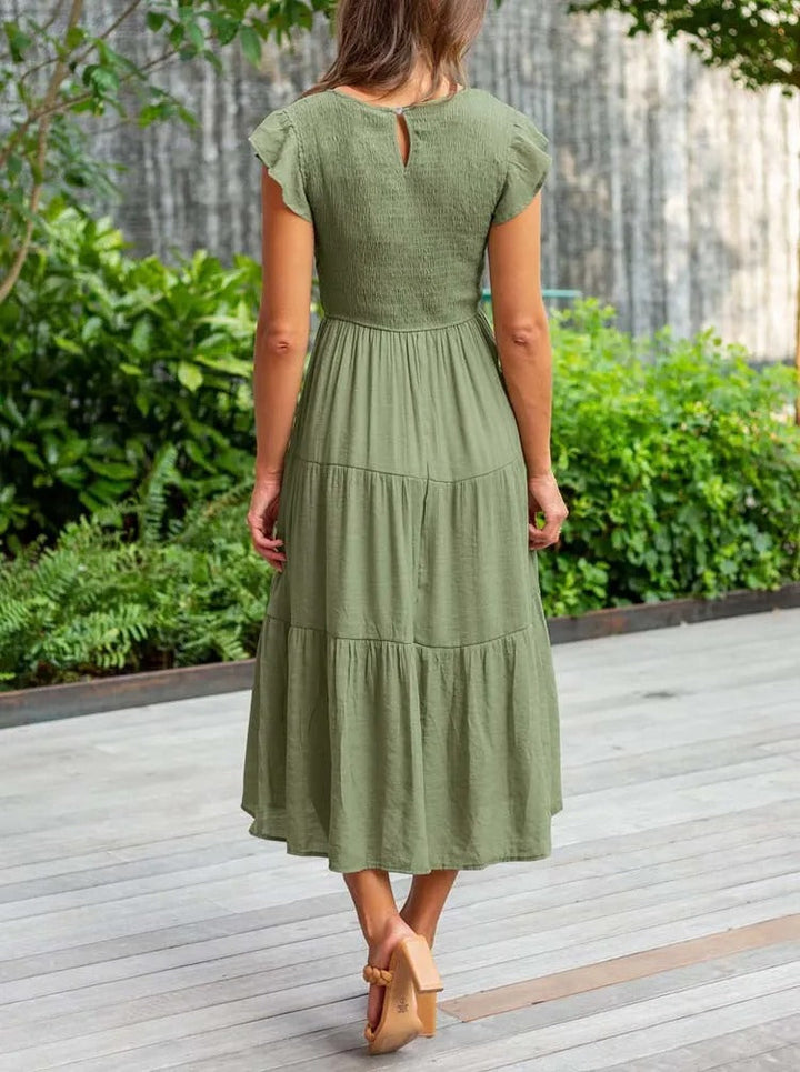 Stilla | Elegante Kjole Med Mave Dækning
