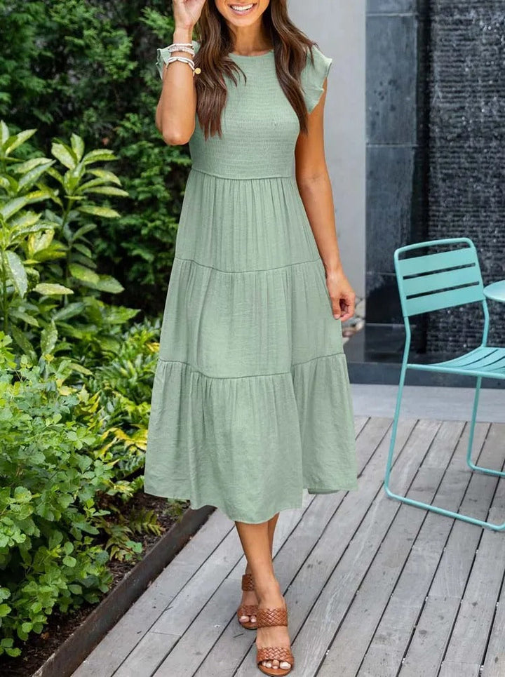 Stilla | Elegante Kjole Med Mave Dækning