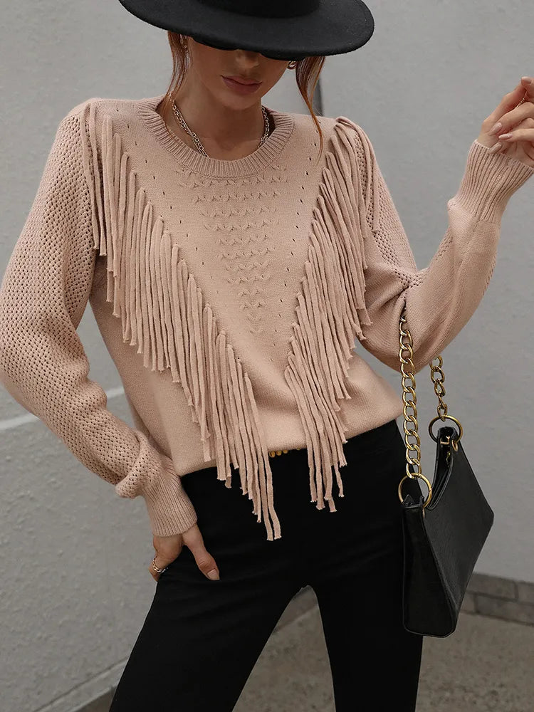 Stilla | Elegant frynse sweater