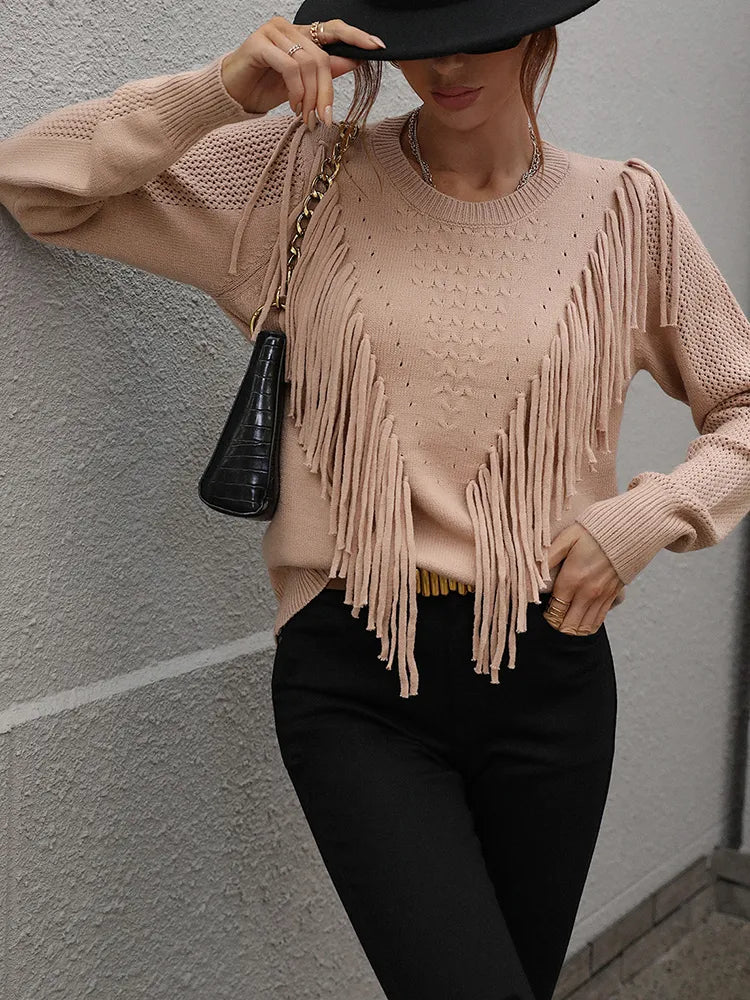 Stilla | Elegant frynse sweater