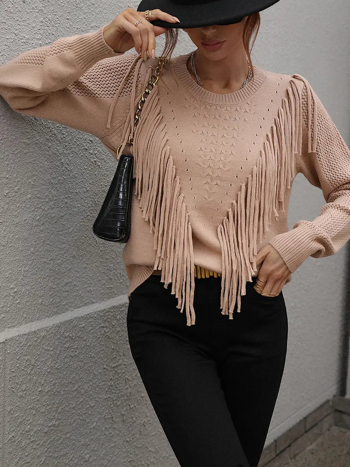 Stilla | Elegant frynse sweater