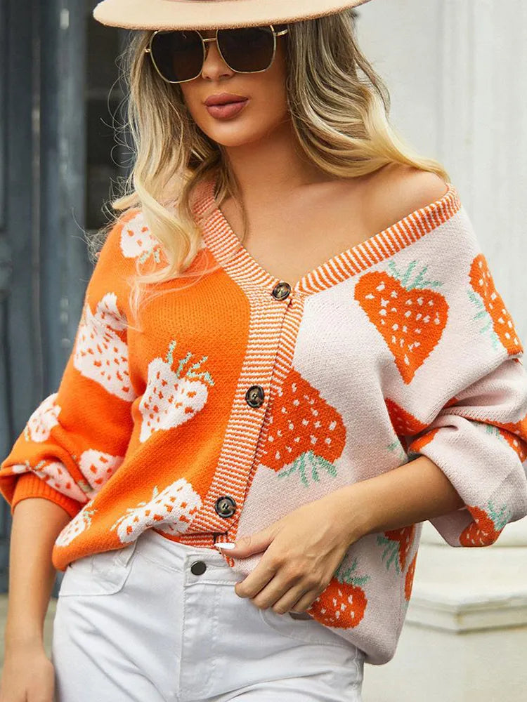 Stilla | Cardigan Jordbær