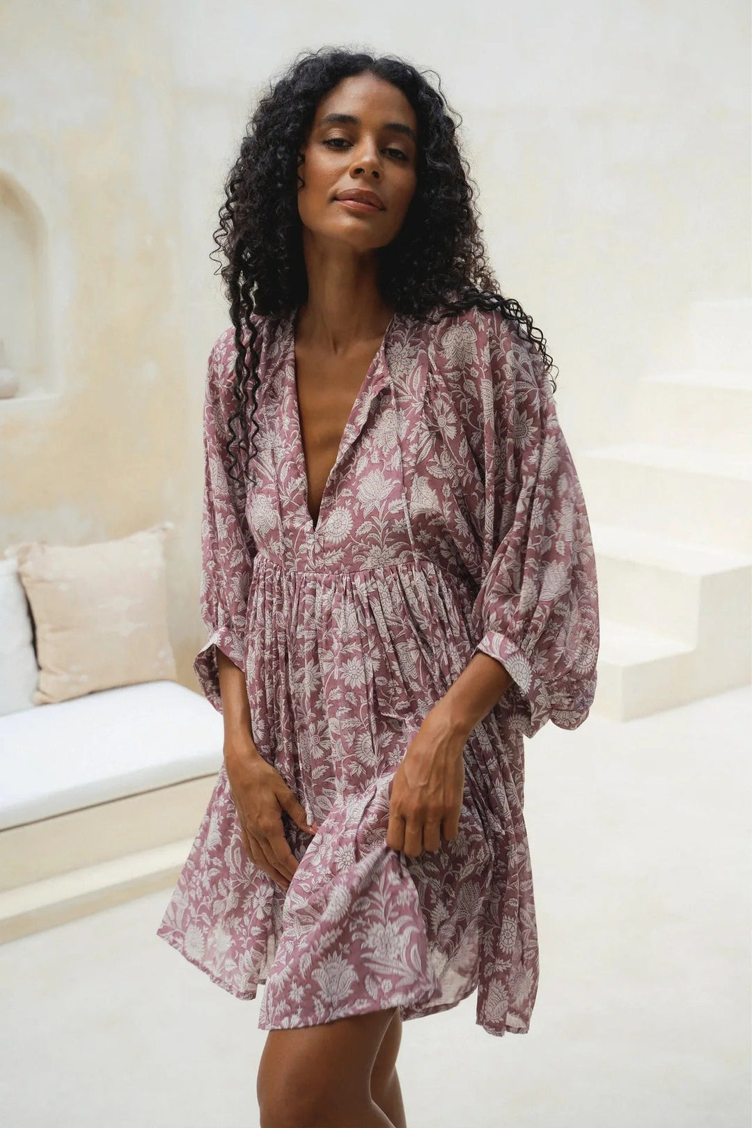 Stilla | Floral Sommer Midi Kjole