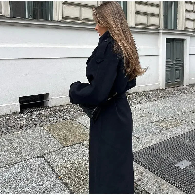 Stilla | Dame Dobbelt-Knap Trenchcoat