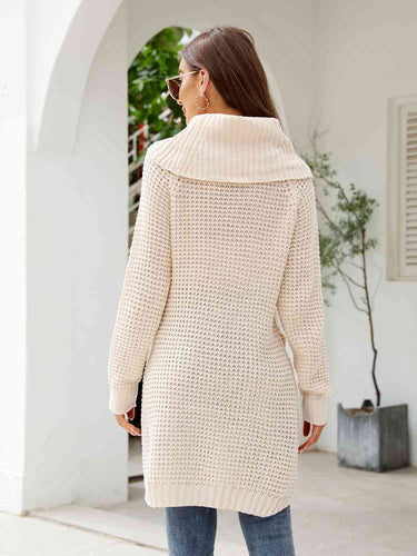 Stilla | Vaffelstrik Slidsweaterkjole