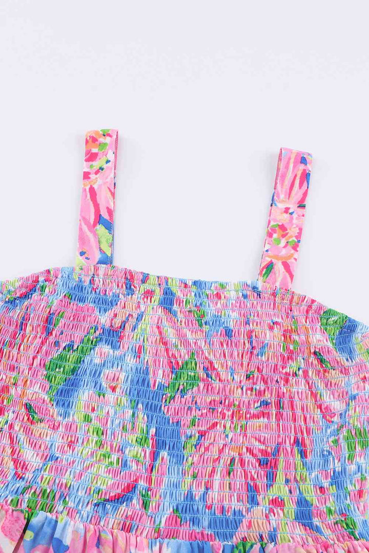 Stilla | Smocked Square Neck Jumpsuit Med Lommer