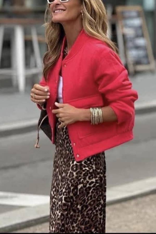 Stilla | Bomber Cosy Paradise Med Knaplukning Og Klaplomme