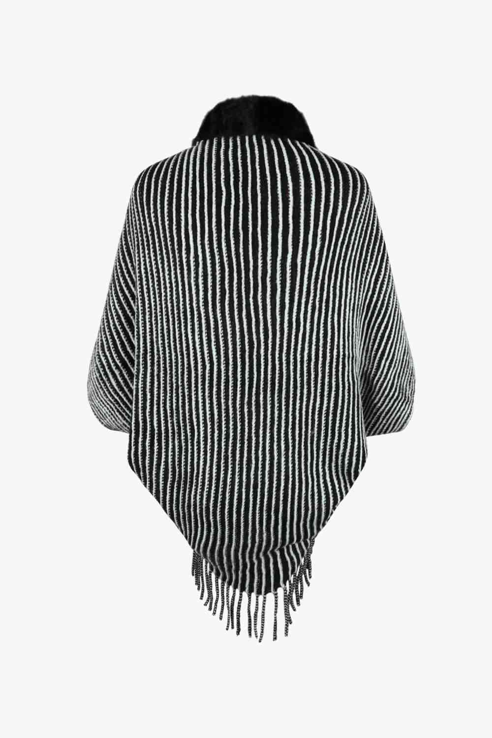 Stilla | Åben Front Frynse Poncho