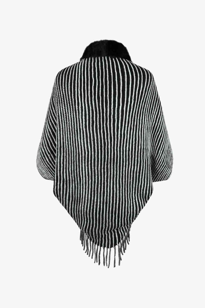 Stilla | Åben Front Frynse Poncho