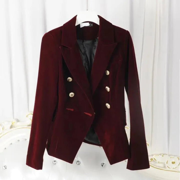 Stilla | Douceur Velvet Blazer Dame - Casual - Ensfarvet