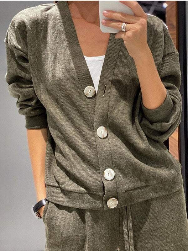 Stilla | Modetrend Fritidssæt med knaplukning