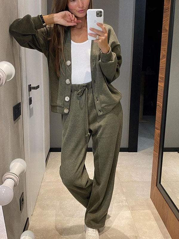 Stilla | Modetrend Fritidssæt med knaplukning