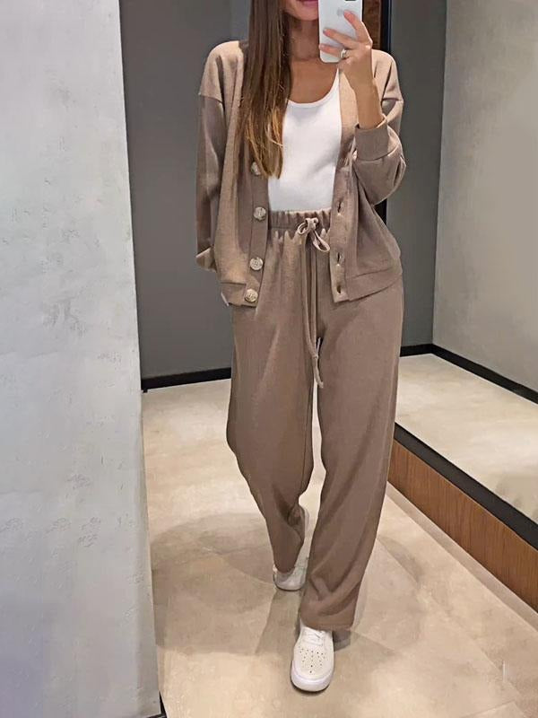 Stilla | Modetrend Fritidssæt med knaplukning