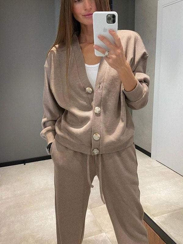 Stilla | Modetrend Fritidssæt med knaplukning