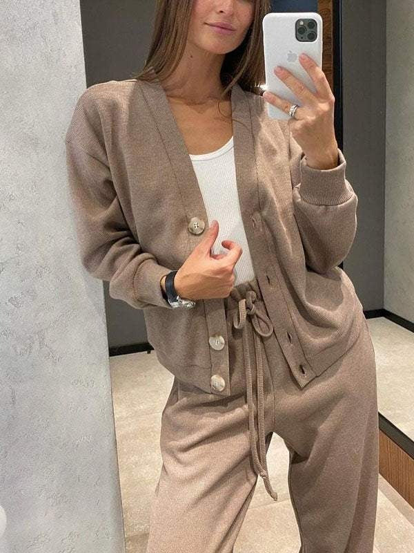 Stilla | Modetrend Fritidssæt med knaplukning