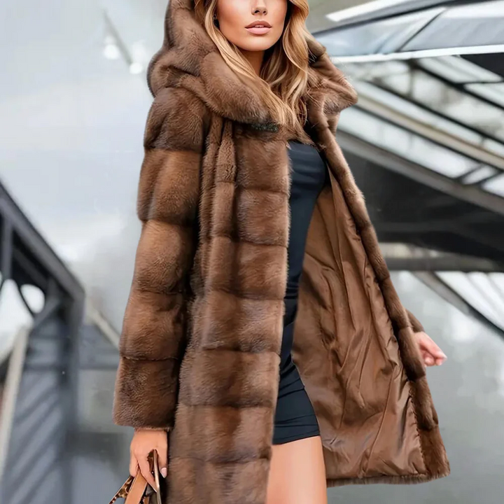Stilla | Trenchcoat Künst pels